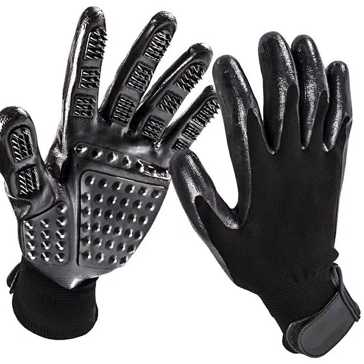 Transform Your Pet Grooming Routine with Our Soft Rubber Pet Grooming Glove