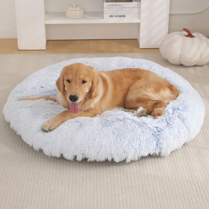 Round Plush Warm Pet Sleep Mat Bed