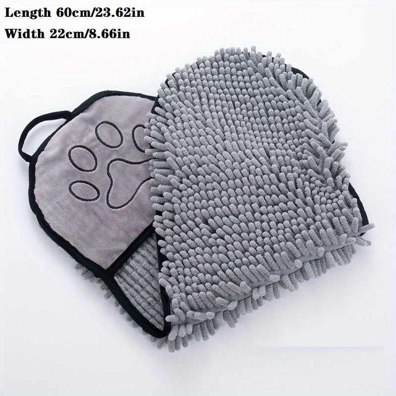Microfiber Absorbent Quick Dry Pet Towel With Pockets