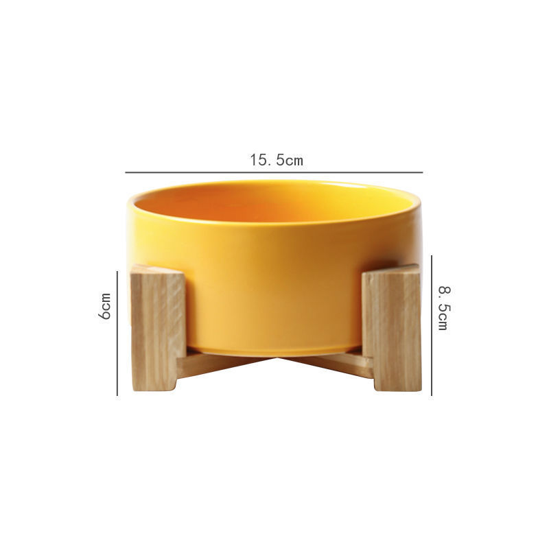 Large Capacity High Stand Ceramic Pet Feeding Bowl