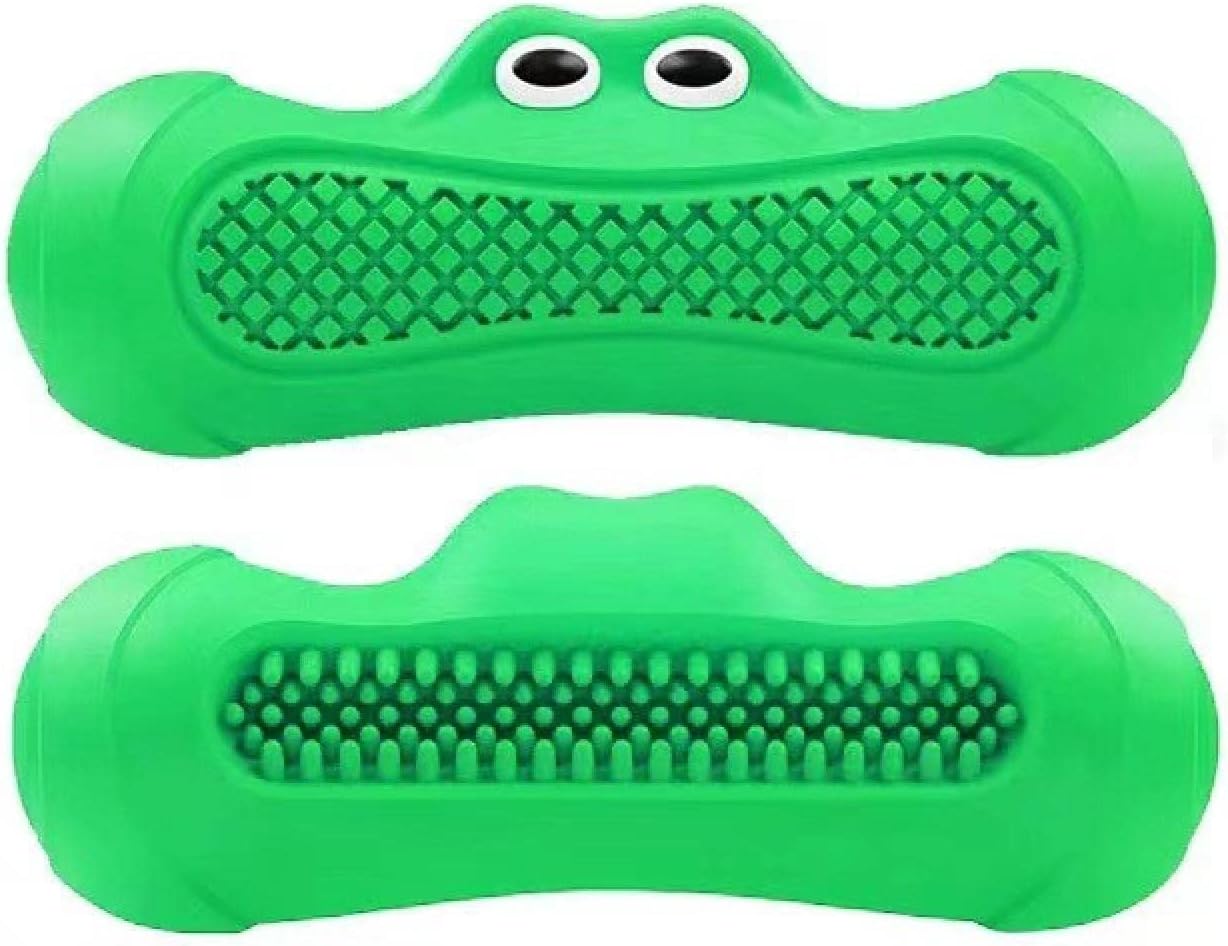 Durable Rubber Pet Teething Chew Rugby Toy