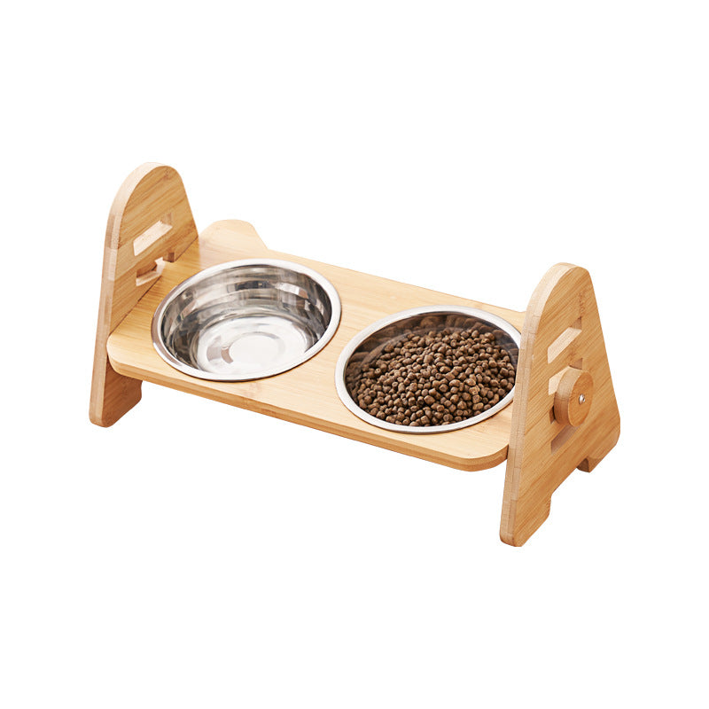 Pet Angled Neck Protection Drinking Bowl Feeding Dish