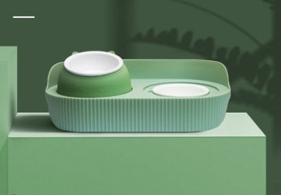 Pet Ceramic Food Bowl Neck Protection Feeding Dish