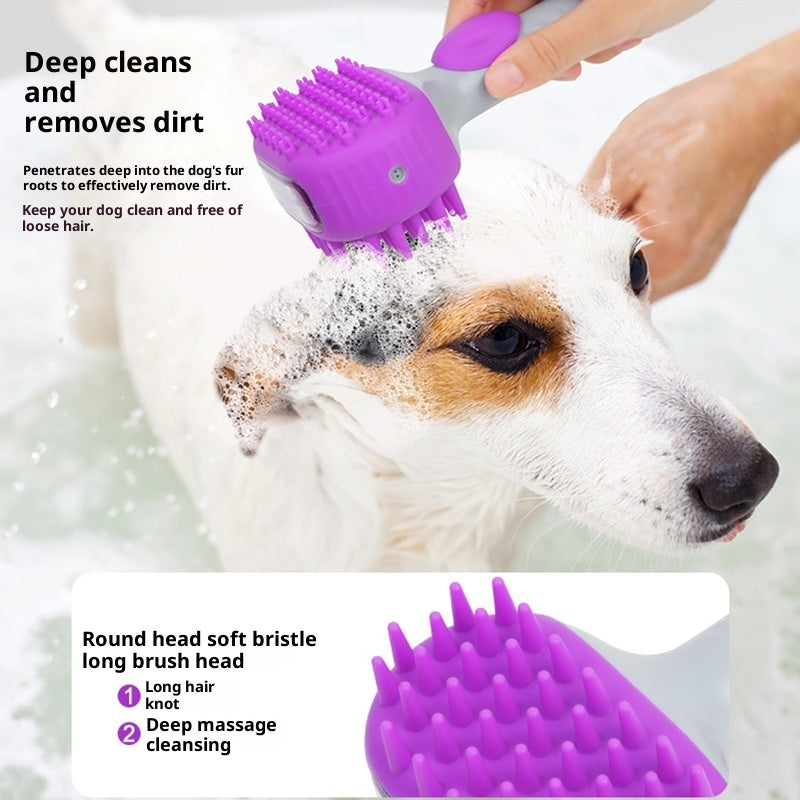 Pet Shower Brush Bath Float Hair Cleaning