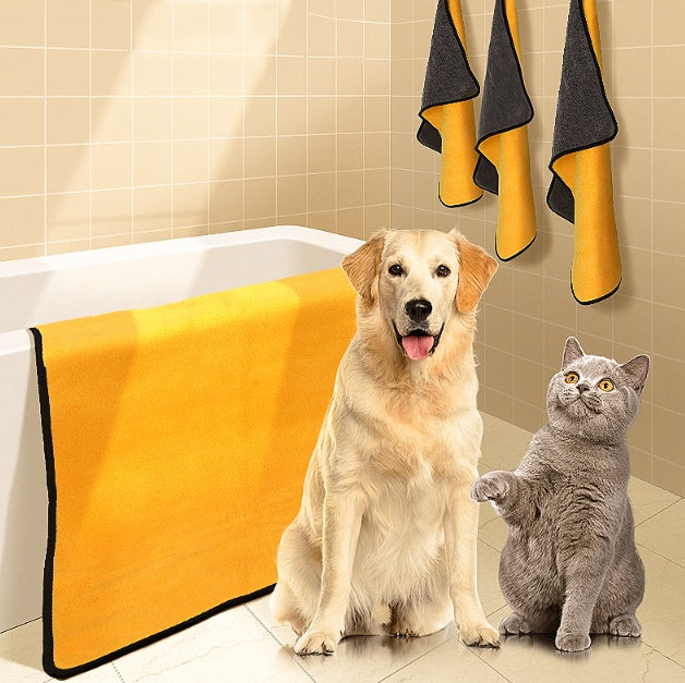 Absorbent Pet Bath Towel Quick Dry Drying Cloth