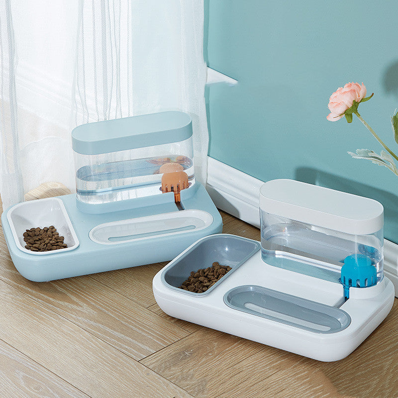 Anti Overturning Pet Automatic Drinking Fountain Feeding Bowl