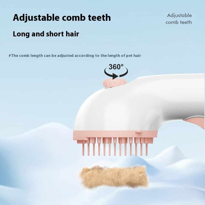 3 In 1 Pet Steam Grooming Hair Removal Comb Brush