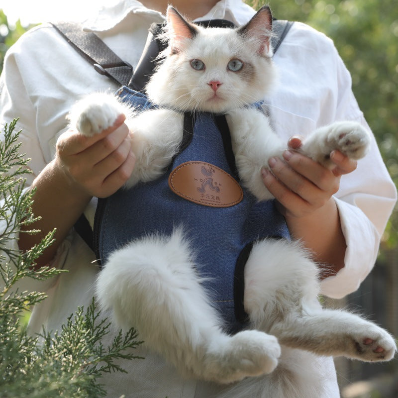Portable Pet Backpack Spring Outing Carrier Bag