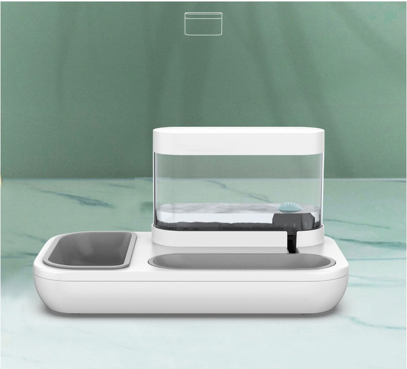 Automatic Pet Feeding And Drinking Fountain 1.5L Capacity Bowl System