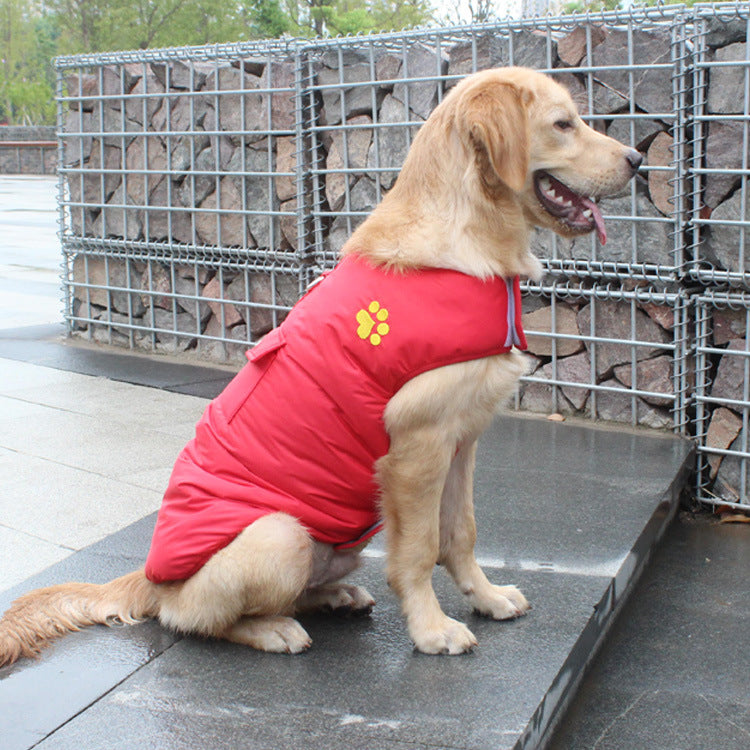 Waterproof Reversible Pet Vest Jacket Winter Warm Coat