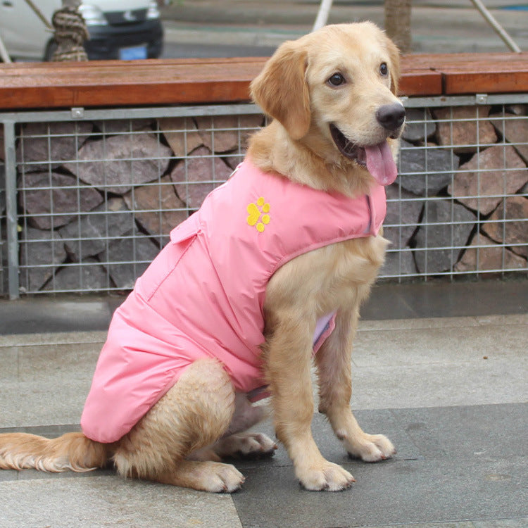 Waterproof Reversible Pet Vest Jacket Winter Warm Coat