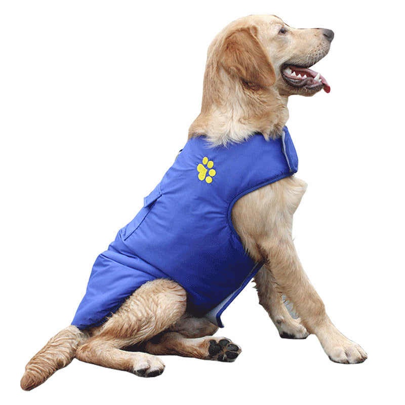 Waterproof Reversible Pet Vest Jacket Winter Warm Coat