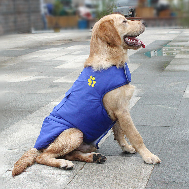 Waterproof Reversible Pet Vest Jacket Winter Warm Coat