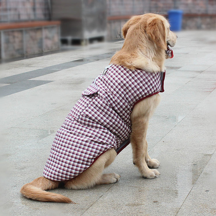 Waterproof Reversible Pet Vest Jacket Winter Warm Coat