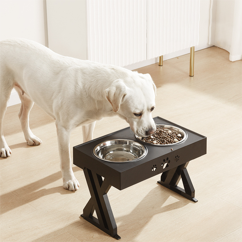 Pet Stainless Steel Folding Feeding Bowl Portable Feeder