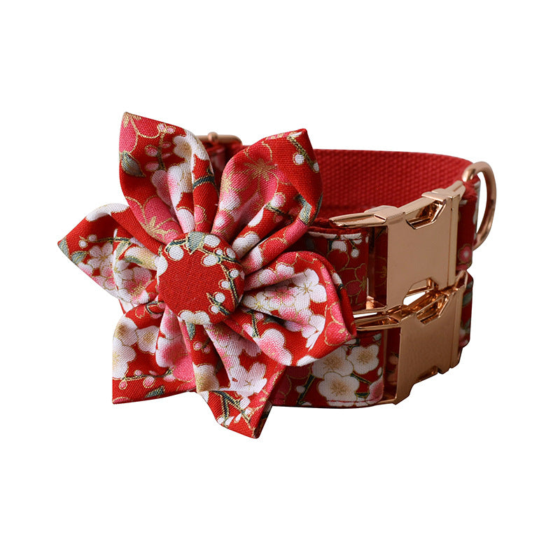 Floral Style Pet Pen And Leash Set Female Design