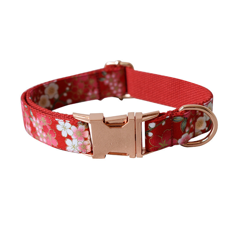 Floral Style Pet Pen And Leash Set Female Design