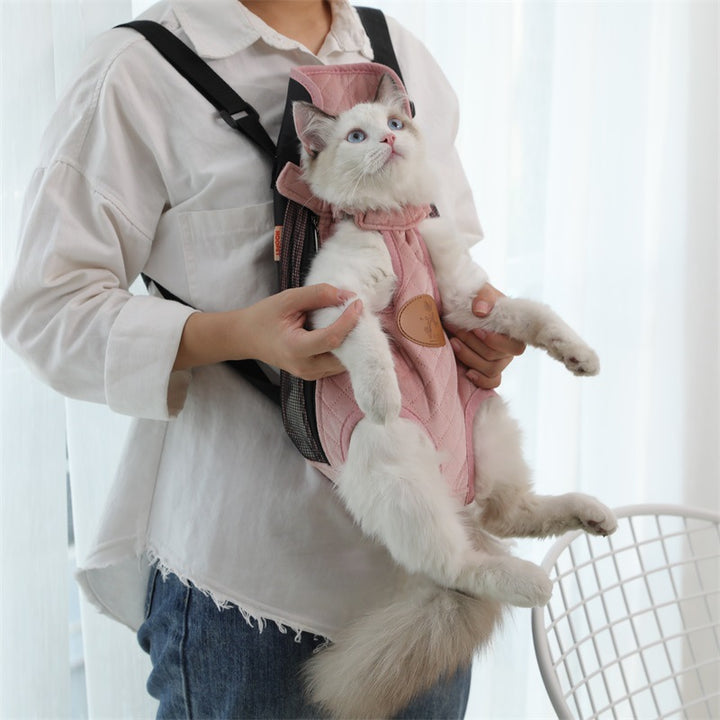 Portable Pet Backpack Spring Outing Carrier Bag