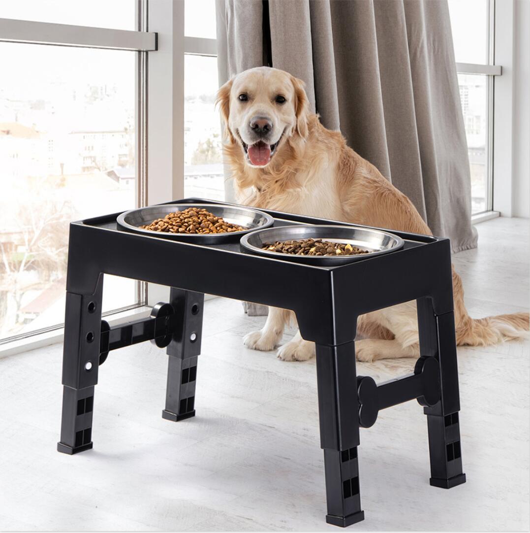 Pet Adjustable Feeding Bowl Neck Protection Anti Spill Bowl