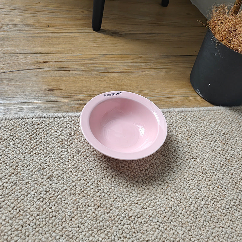 Anti Tumble Elevated Ceramic Pet Double Feeding Bowl