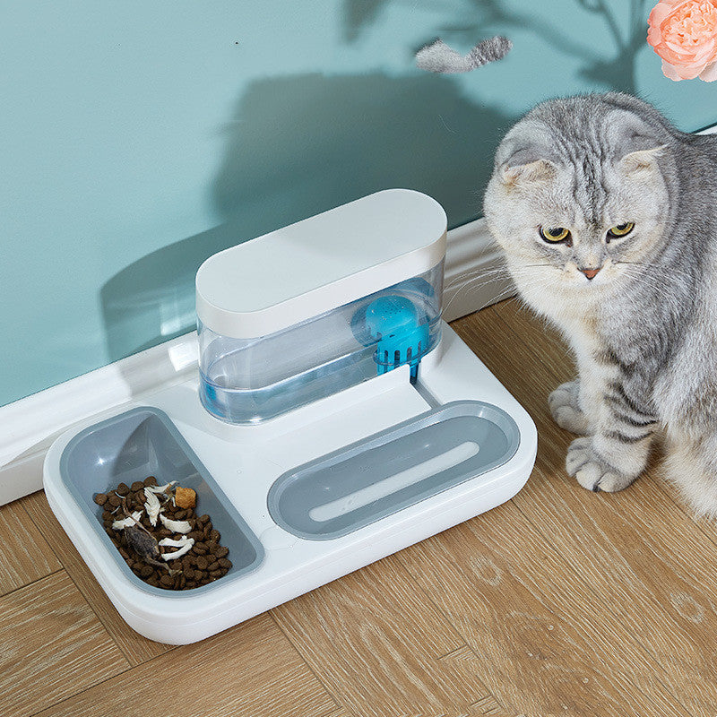 Anti Overturning Pet Automatic Drinking Fountain Feeding Bowl