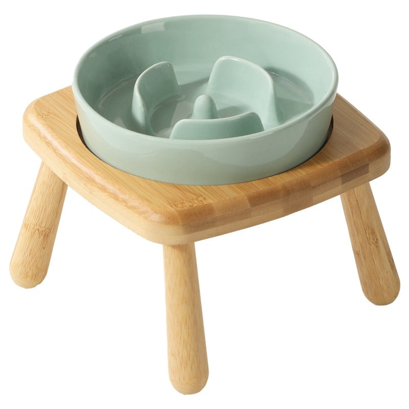 Ceramic Pet Slow Feeding Anti Choking Bowl Feeder