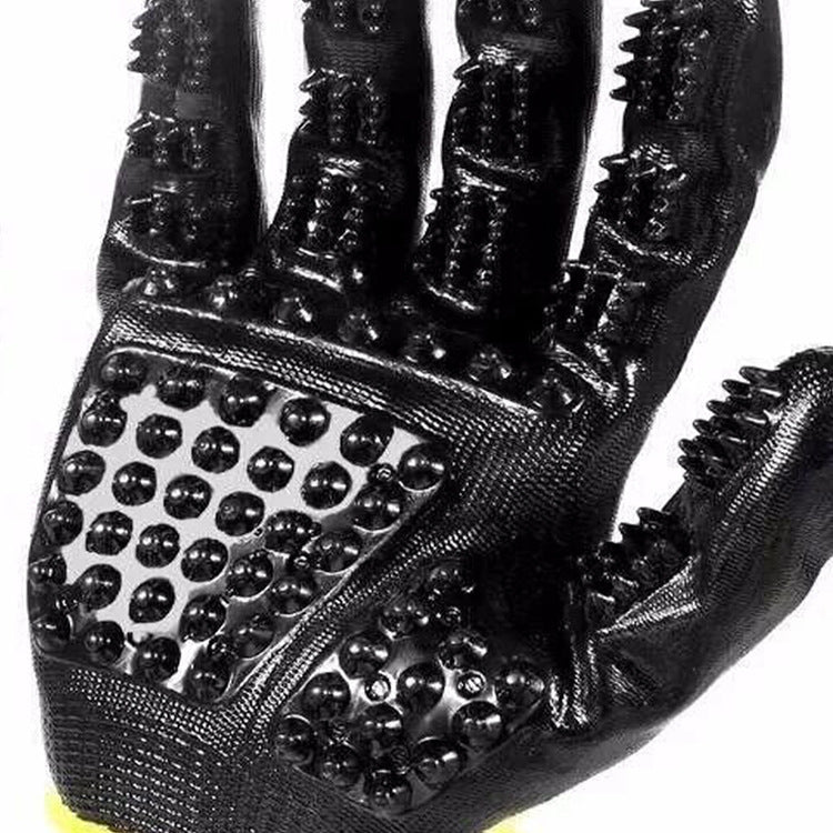 Soft Rubber Pet Grooming Glove Hair Remover Shedding Massage Brush