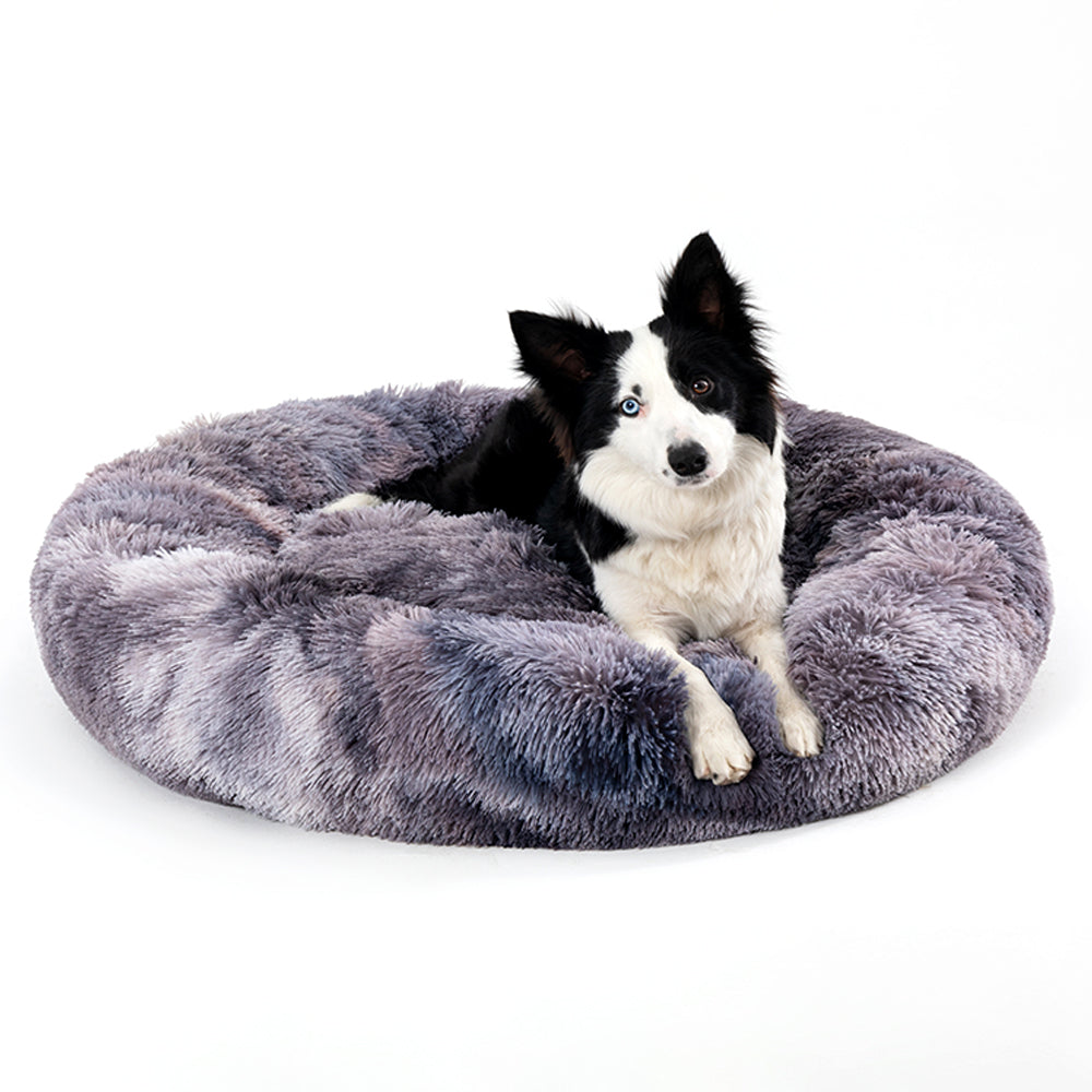 Fluffy Donut Plush Pet Bed Washable Calming Mat