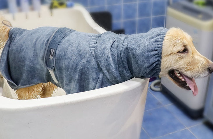 Cotton Pet Bathrobe Highly Absorbent Drying Towel