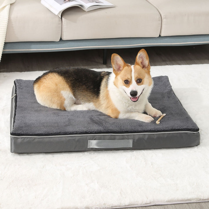 Large Plush Memory Foam Pet Bed Washable NonSlip Mattress