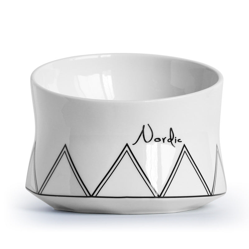 Ceramic Pet Feeding Bowl Dish Set