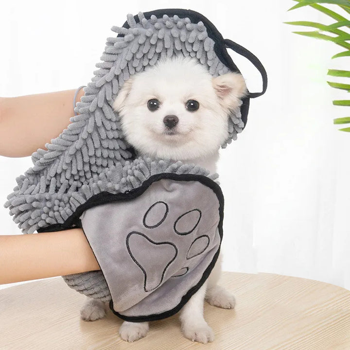 Microfiber Absorbent Quick Dry Pet Towel With Pockets