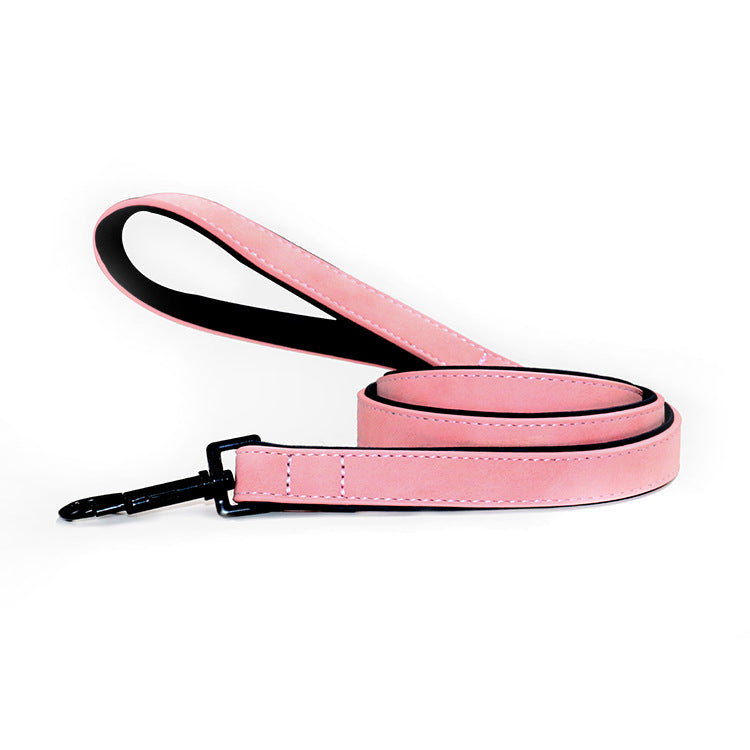 Pull Resistant Leather Pet Leash Durable Traction Tool