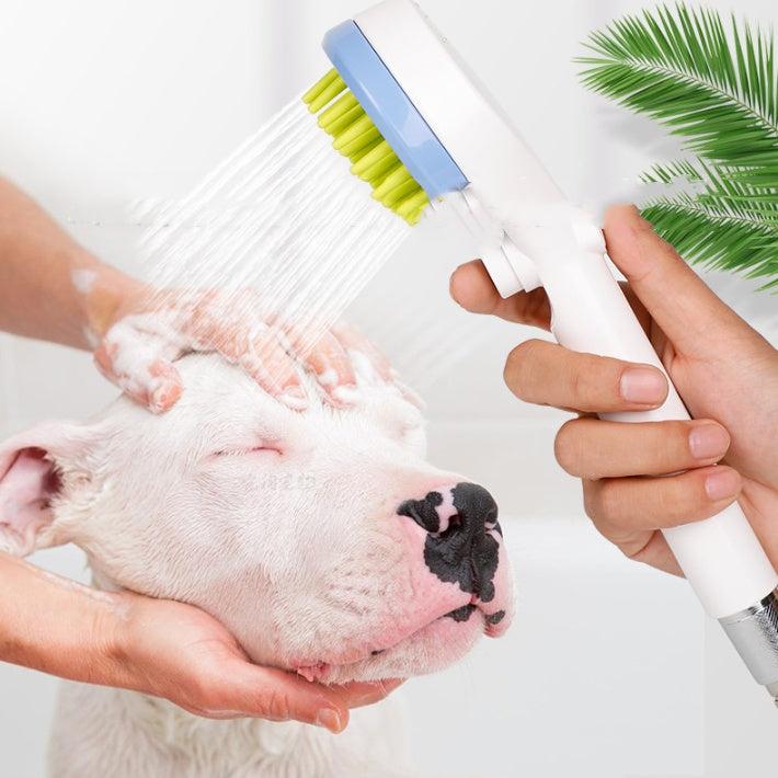 Pet Bath Massage Brush Shower Grooming Cleaning Tool