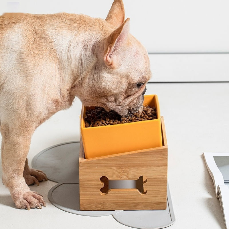 Large Capacity High Stand Ceramic Pet Feeding Bowl
