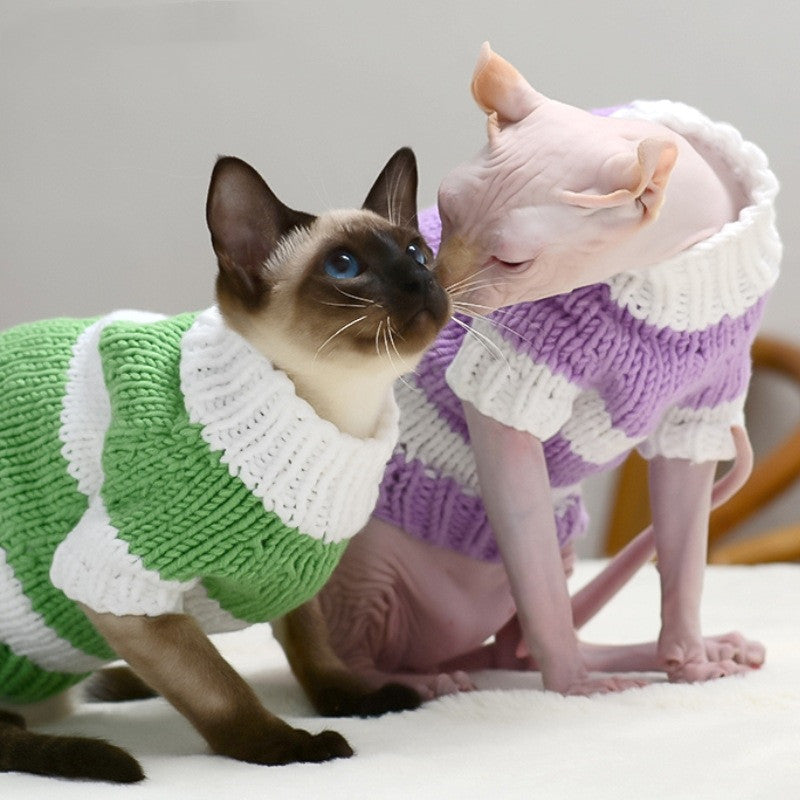 Pet Hairless Warm Sweater Clothing Apparel