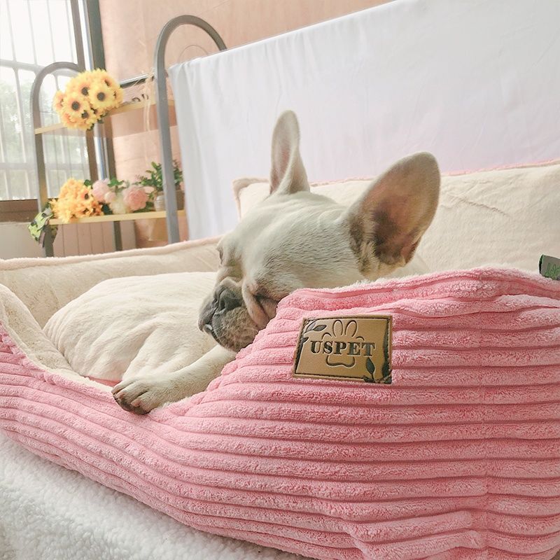 Removable Washable Plush Warm Pet Bed Kennel Cushion