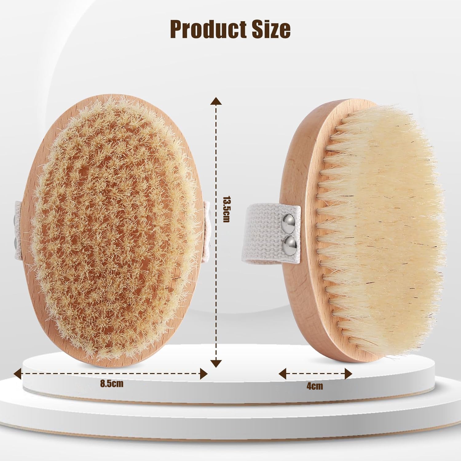 Soft Boar Bristle Pet Palm Brush Shedding Control Grooming Tool