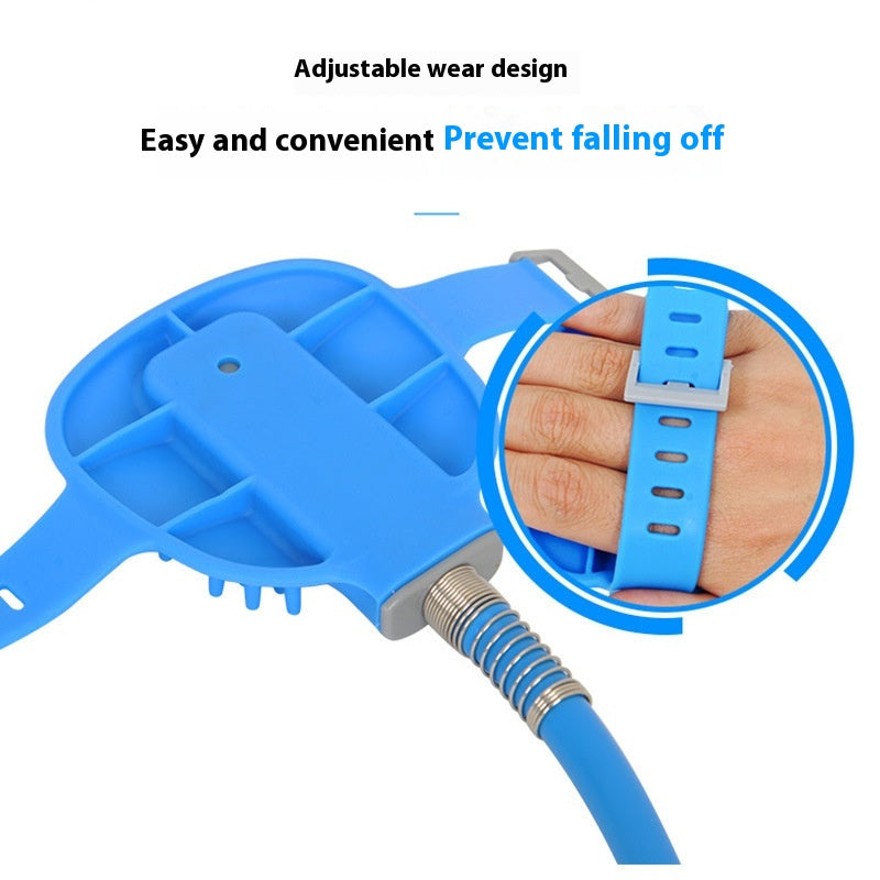 Silicone Pet Bath Gloves With Massage Shower Brush