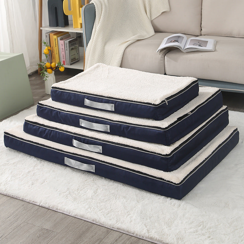 Large Plush Memory Foam Pet Bed Washable NonSlip Mattress