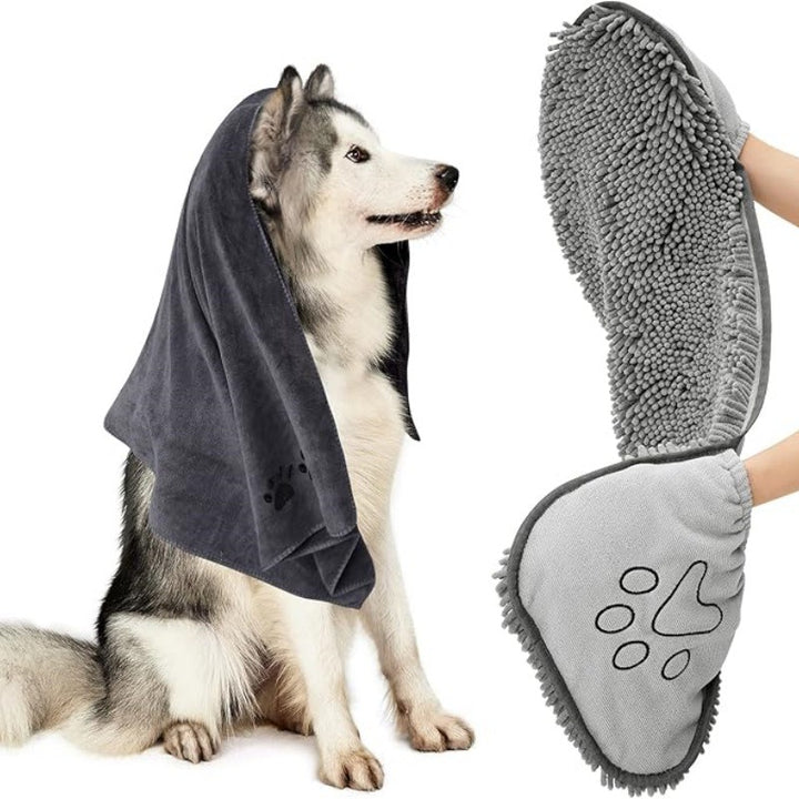 Highly Absorbent Pet Bath Towel Quick Drying Cloth