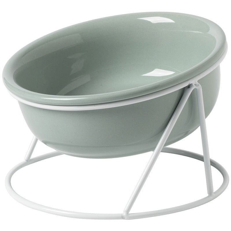 Ceramic Pet Double Feeding Water Bowl Set