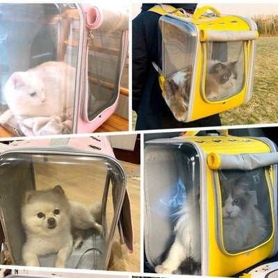 Pet Portable Cat Travel Backpack Carrier Bag
