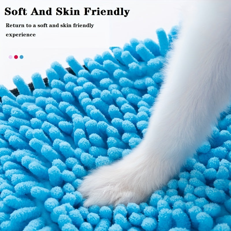 Microfiber Absorbent Quick Dry Pet Towel With Pockets
