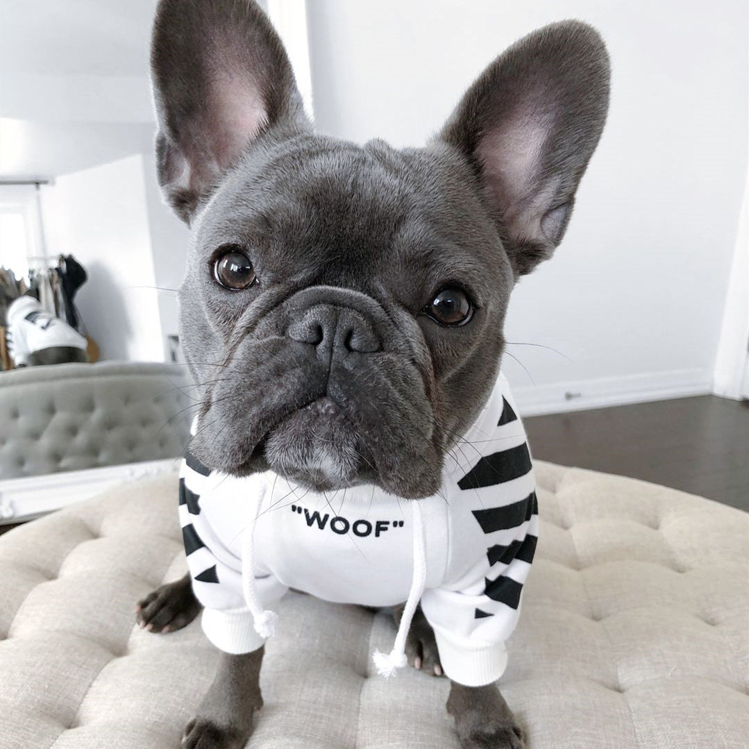Pet Fashion Three Stripe Sweater Autumn Winter Sports Apparel
