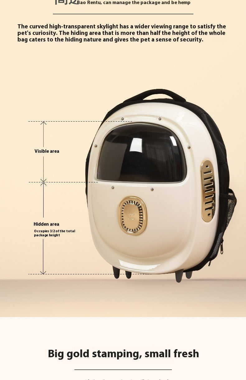 Pet Astronaut Backpack Heating Ventilated Portable Carrier Bag