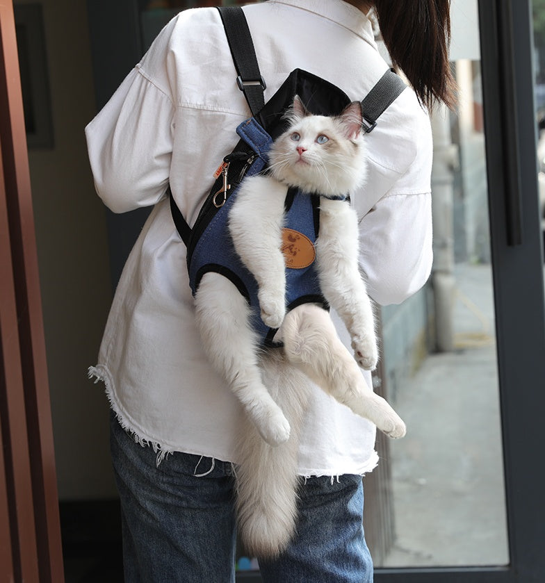 Portable Pet Backpack Spring Outing Carrier Bag