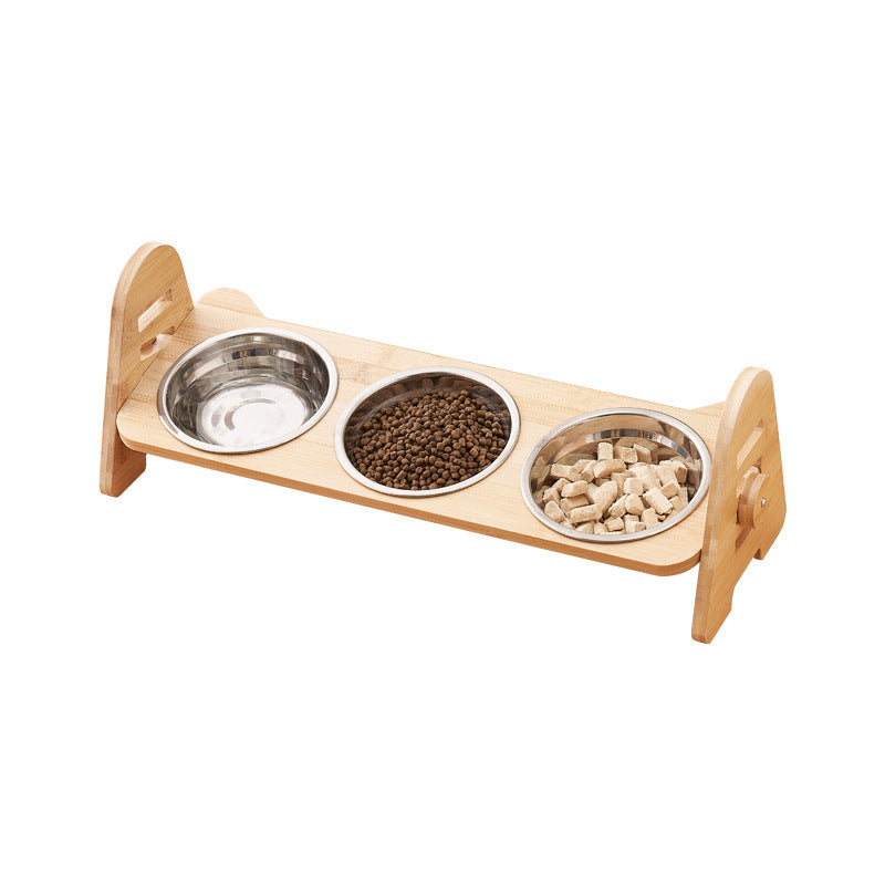 Pet Angled Neck Protection Drinking Bowl Feeding Dish