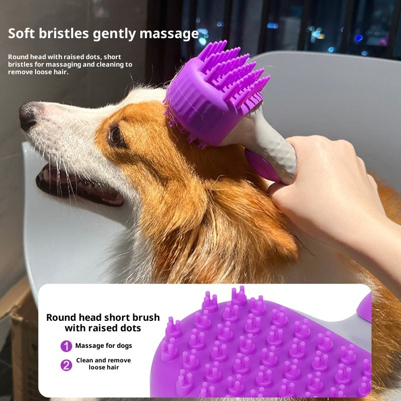 Pet Shower Brush Bath Float Hair Cleaning