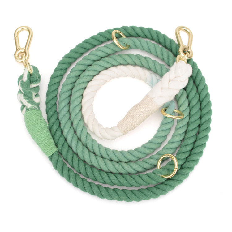 Gradient Rainbow Pet Traction Leash Colorful Walking Lead